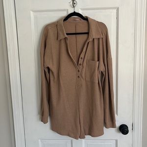 Comfy button down romper